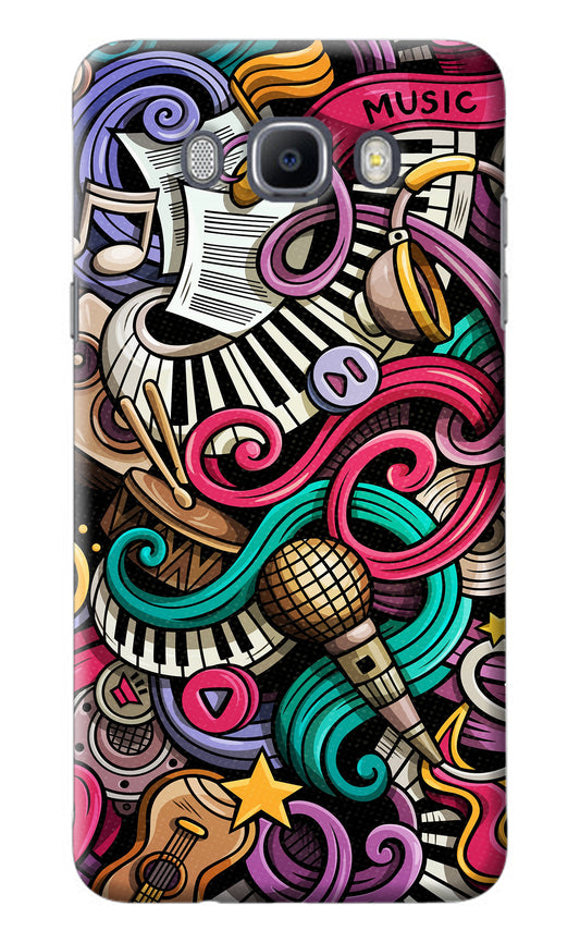 Music Abstract Samsung J7 2016 Back Cover