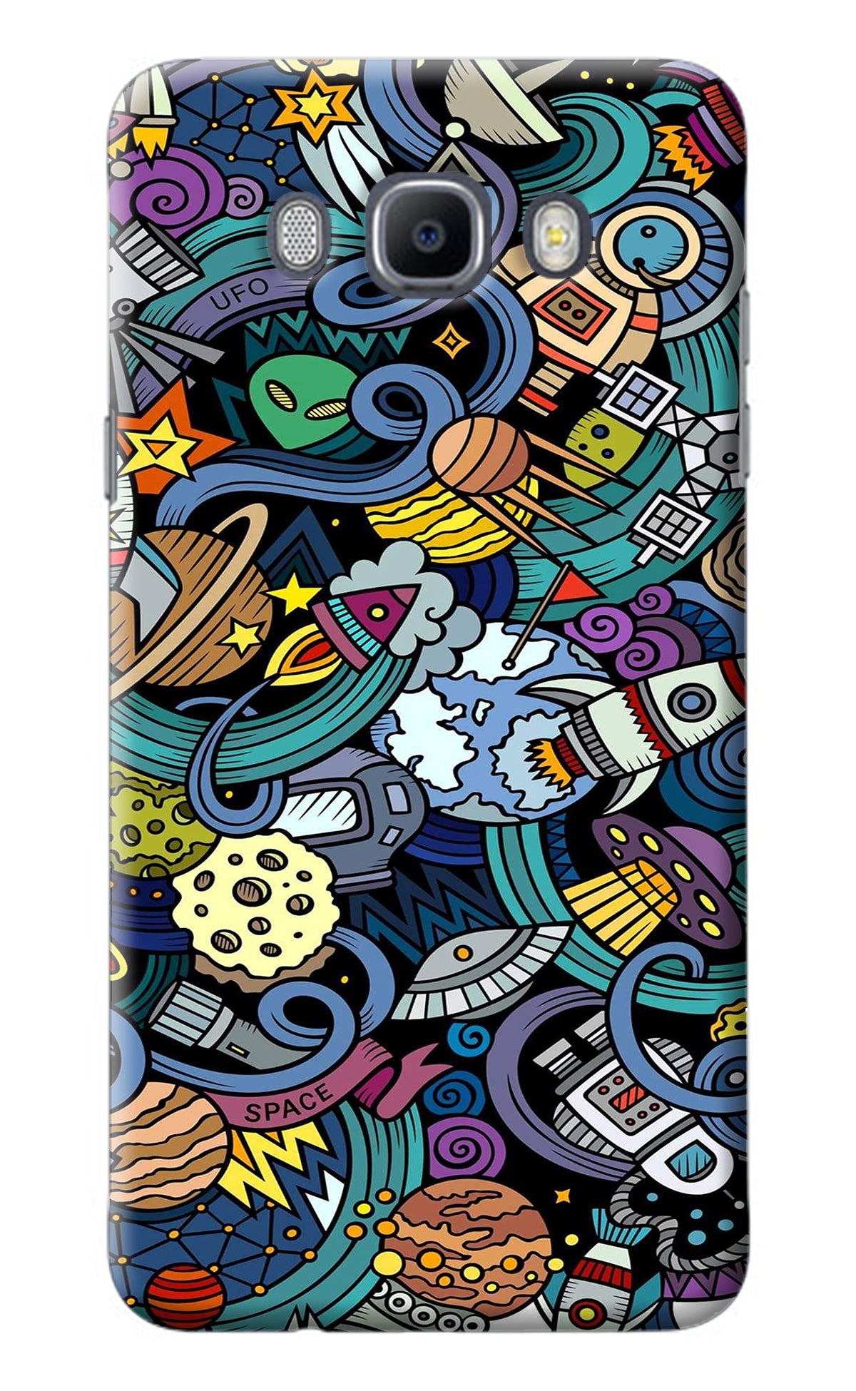 Space Abstract Samsung J7 2016 Back Cover
