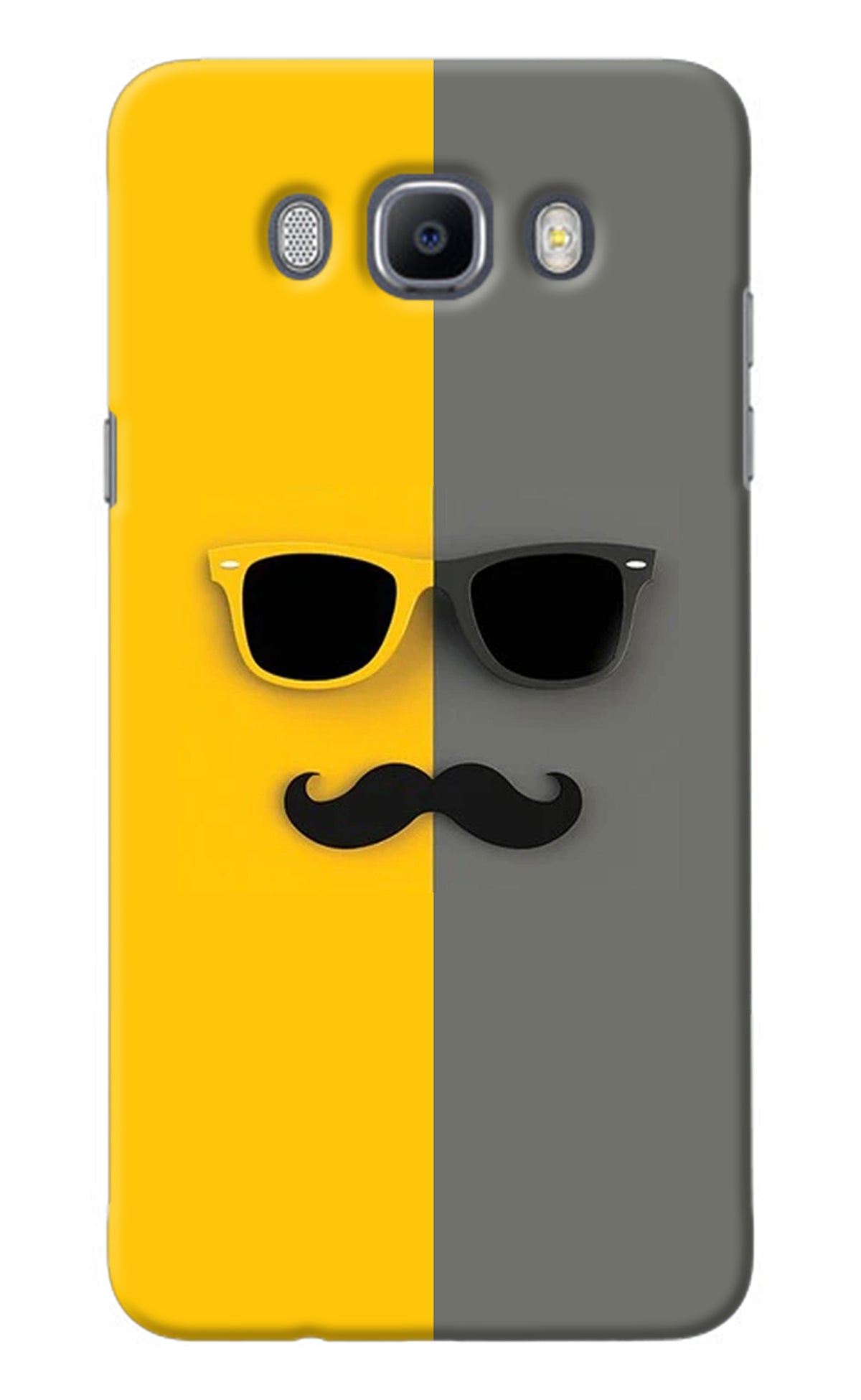 Sunglasses with Mustache Samsung J7 2016 Back Cover