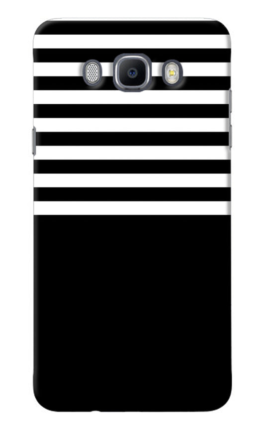 Black and White Print Samsung J7 2016 Back Cover