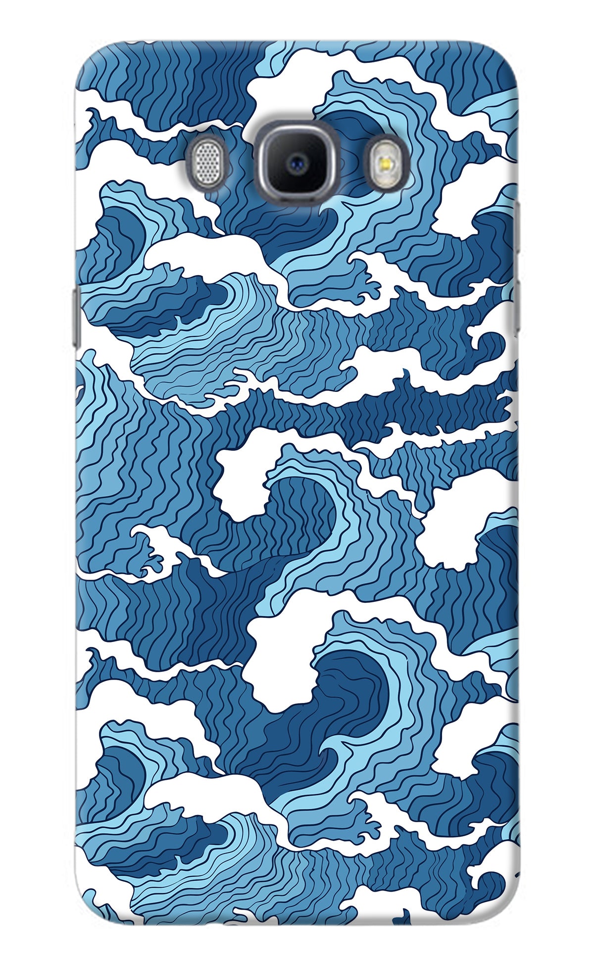 Blue Waves Samsung J7 2016 Back Cover