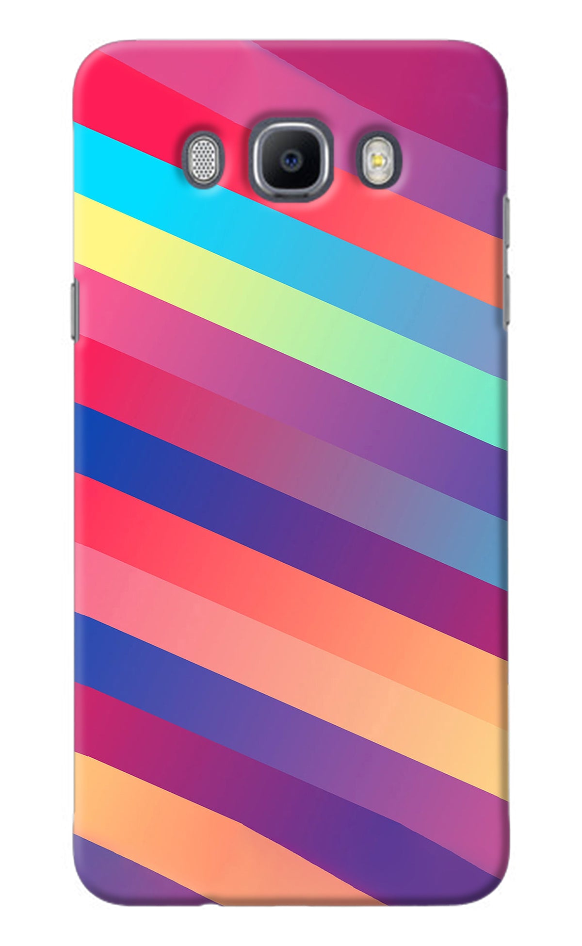 Stripes color Samsung J7 2016 Back Cover