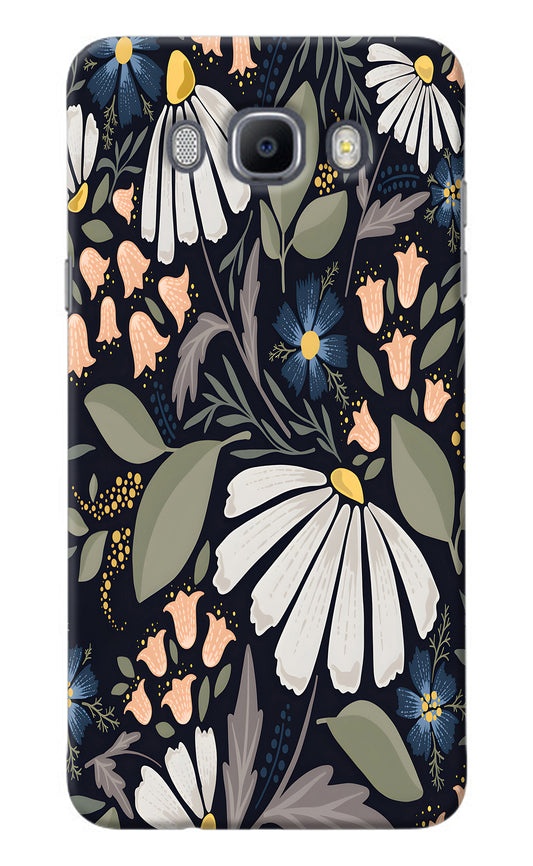 Flowers Art Samsung J7 2016 Back Cover