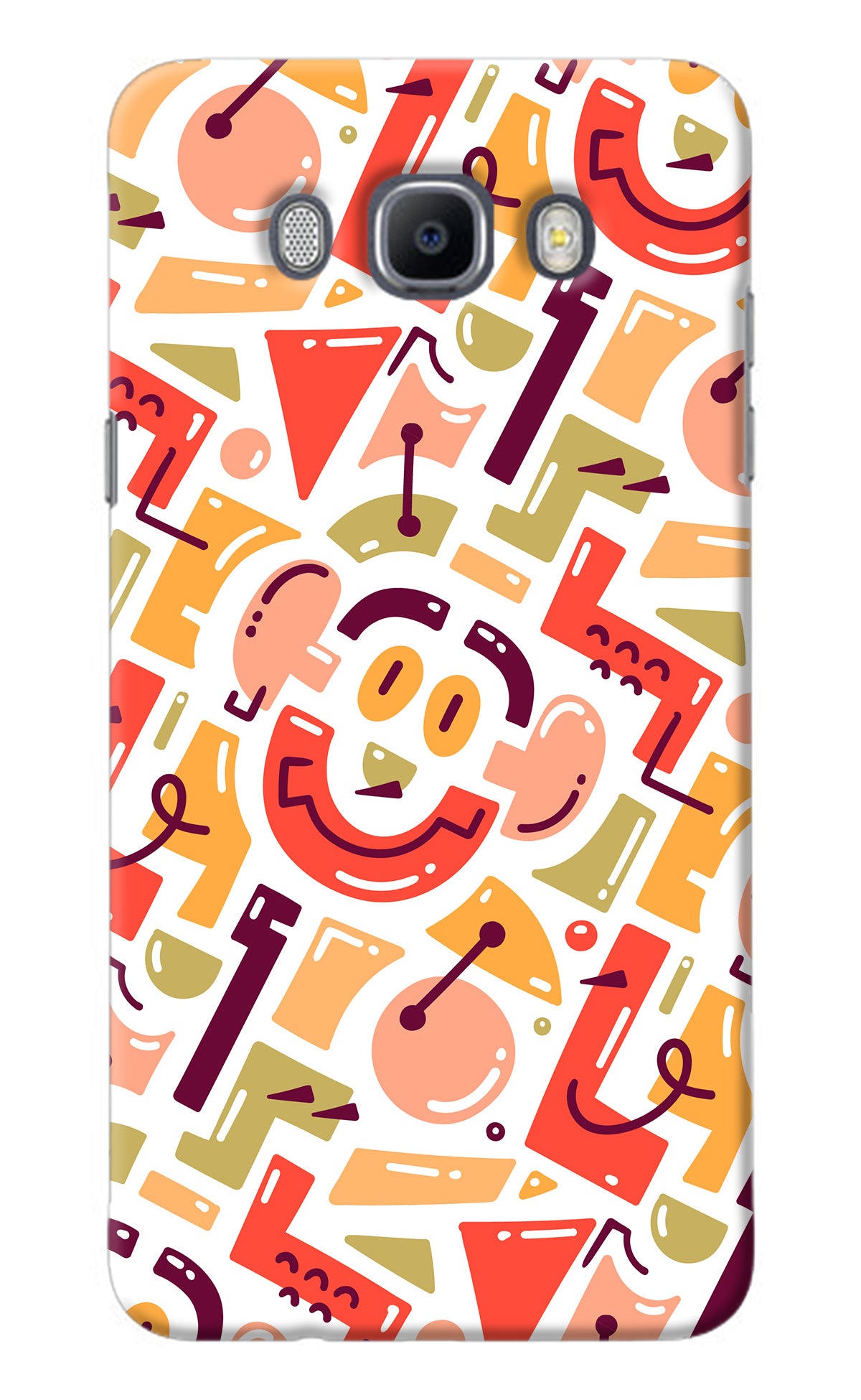 Doodle Pattern Samsung J7 2016 Back Cover