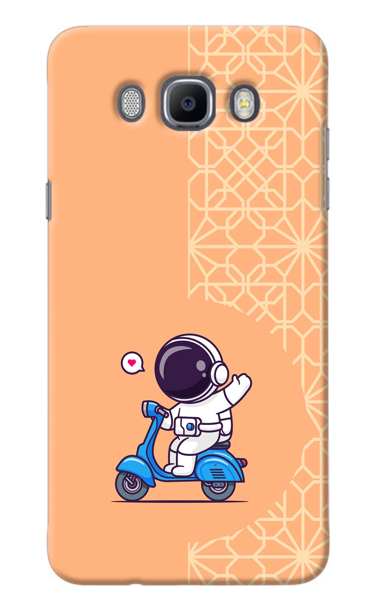 Cute Astronaut Riding Samsung J7 2016 Back Cover