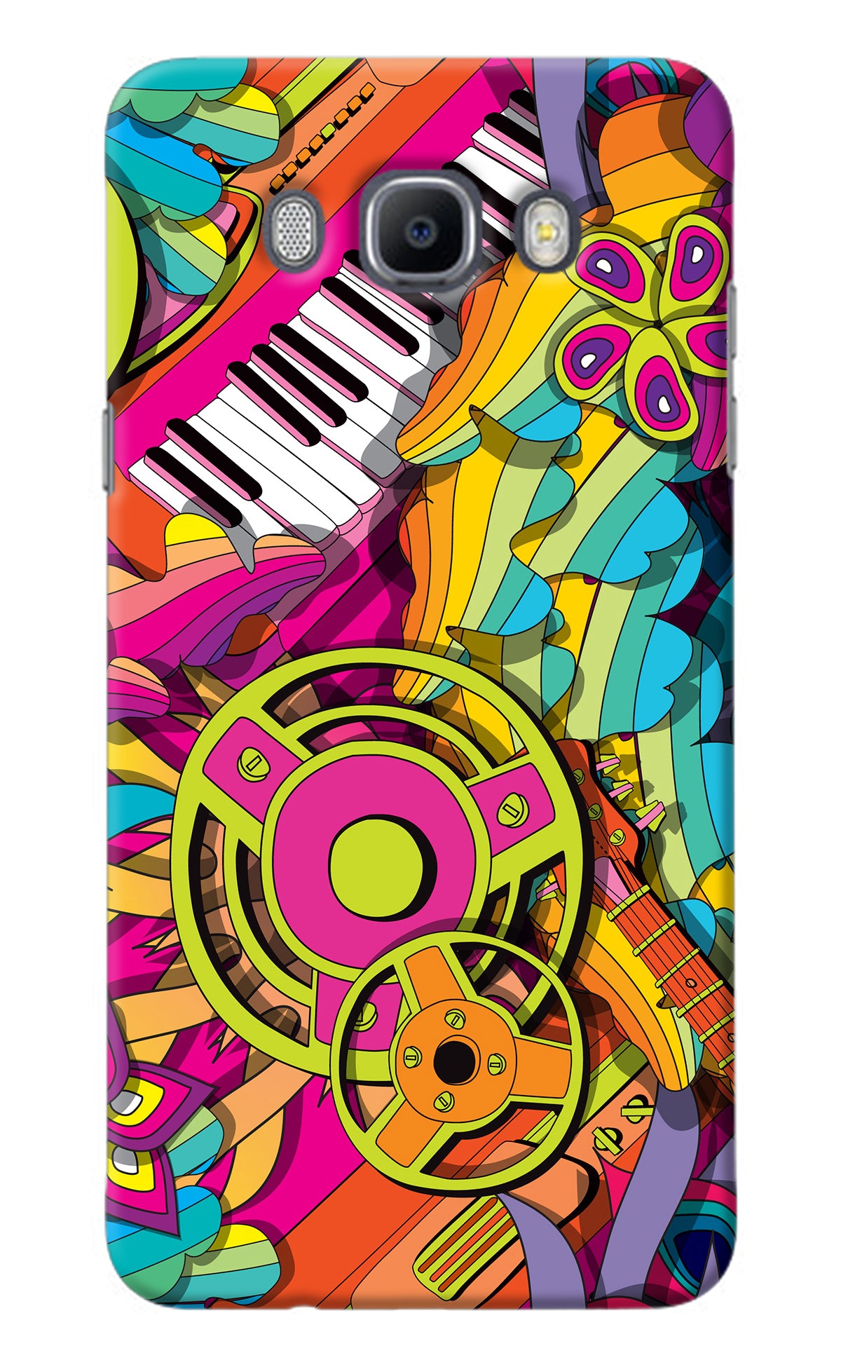 Music Doodle Samsung J7 2016 Back Cover