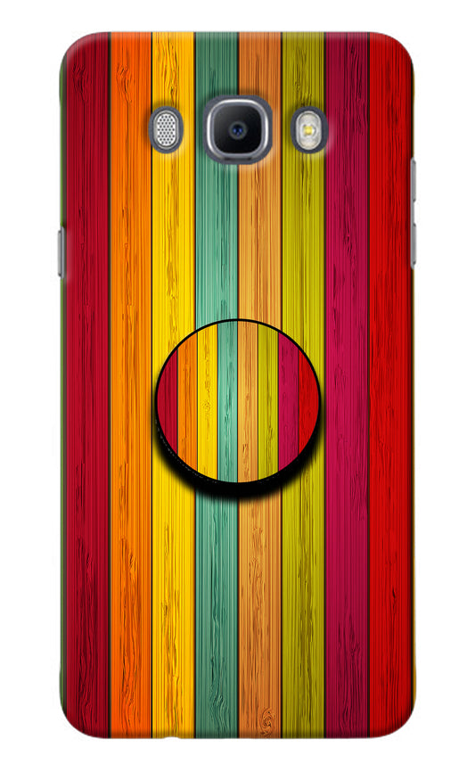 Multicolor Wooden Samsung J7 2016 Pop Case