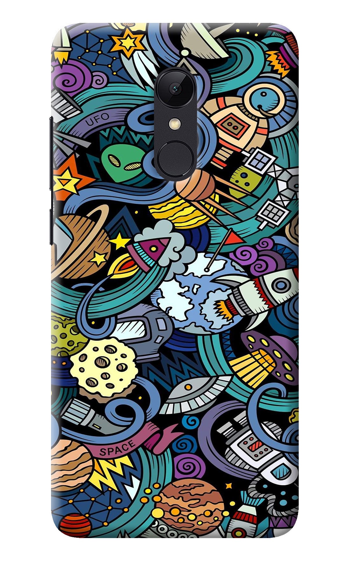 Space Abstract Redmi Note 4 Back Cover