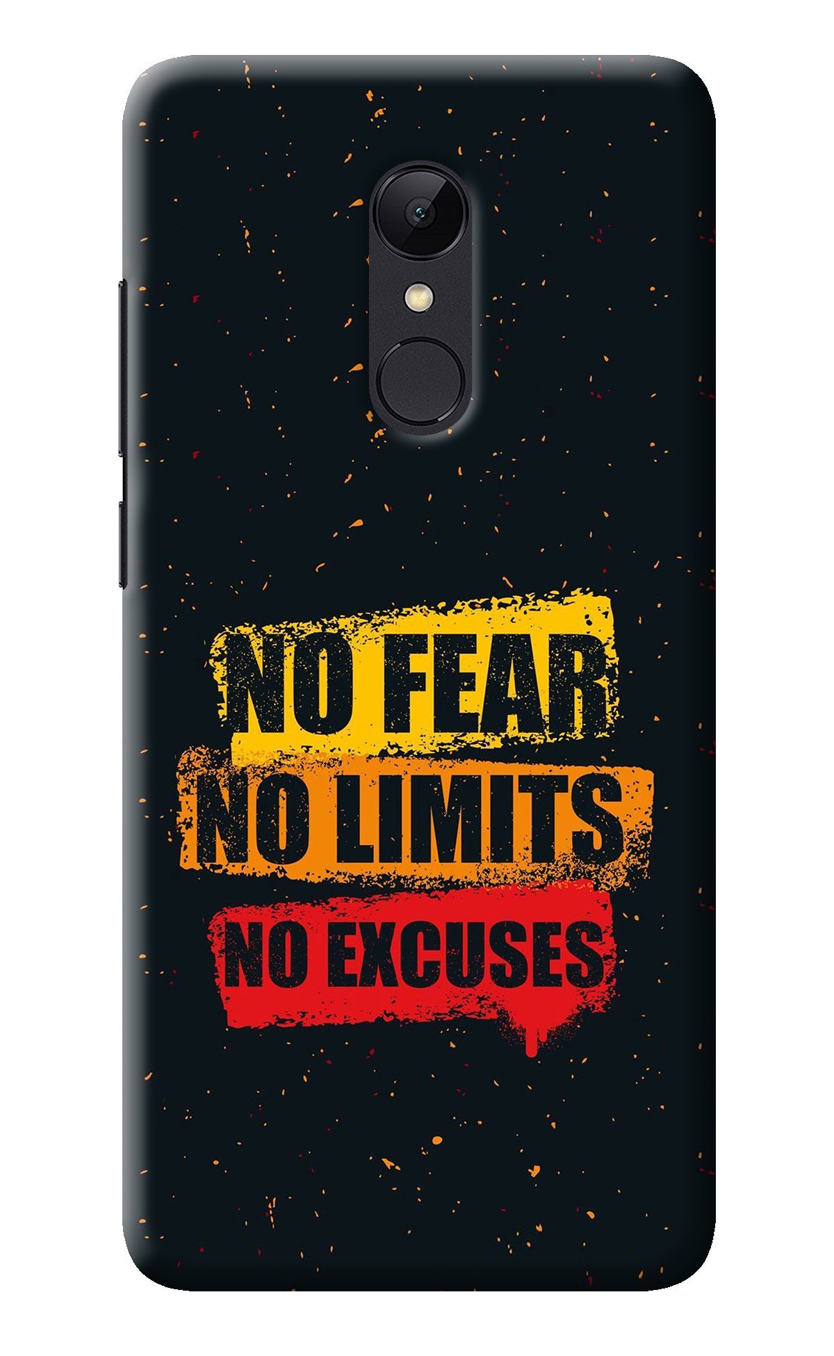 No Fear No Limits No Excuse Redmi Note 4 Back Cover