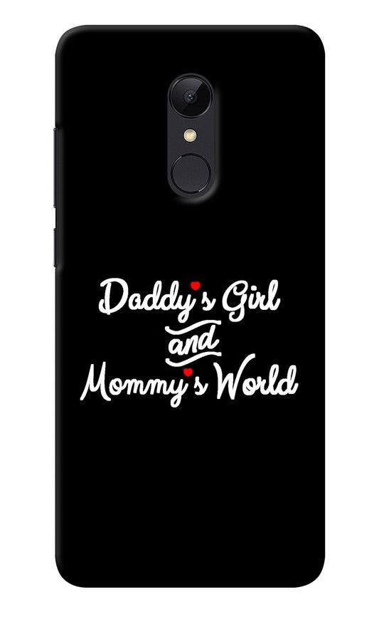 Daddy's Girl and Mommy's World Redmi Note 4 Back Cover