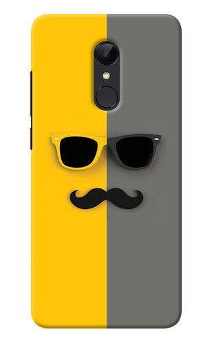 Sunglasses with Mustache Redmi Note 4 Back Cover