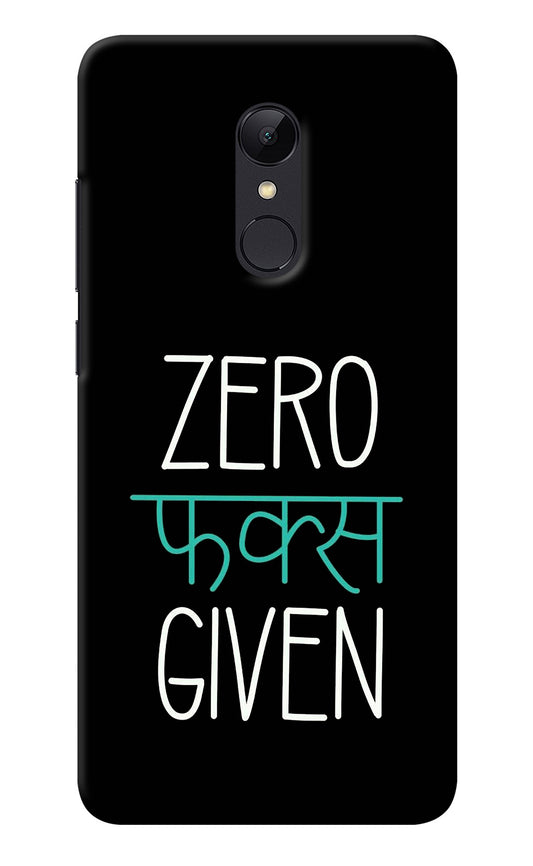 Zero Fucks Given Redmi Note 4 Back Cover