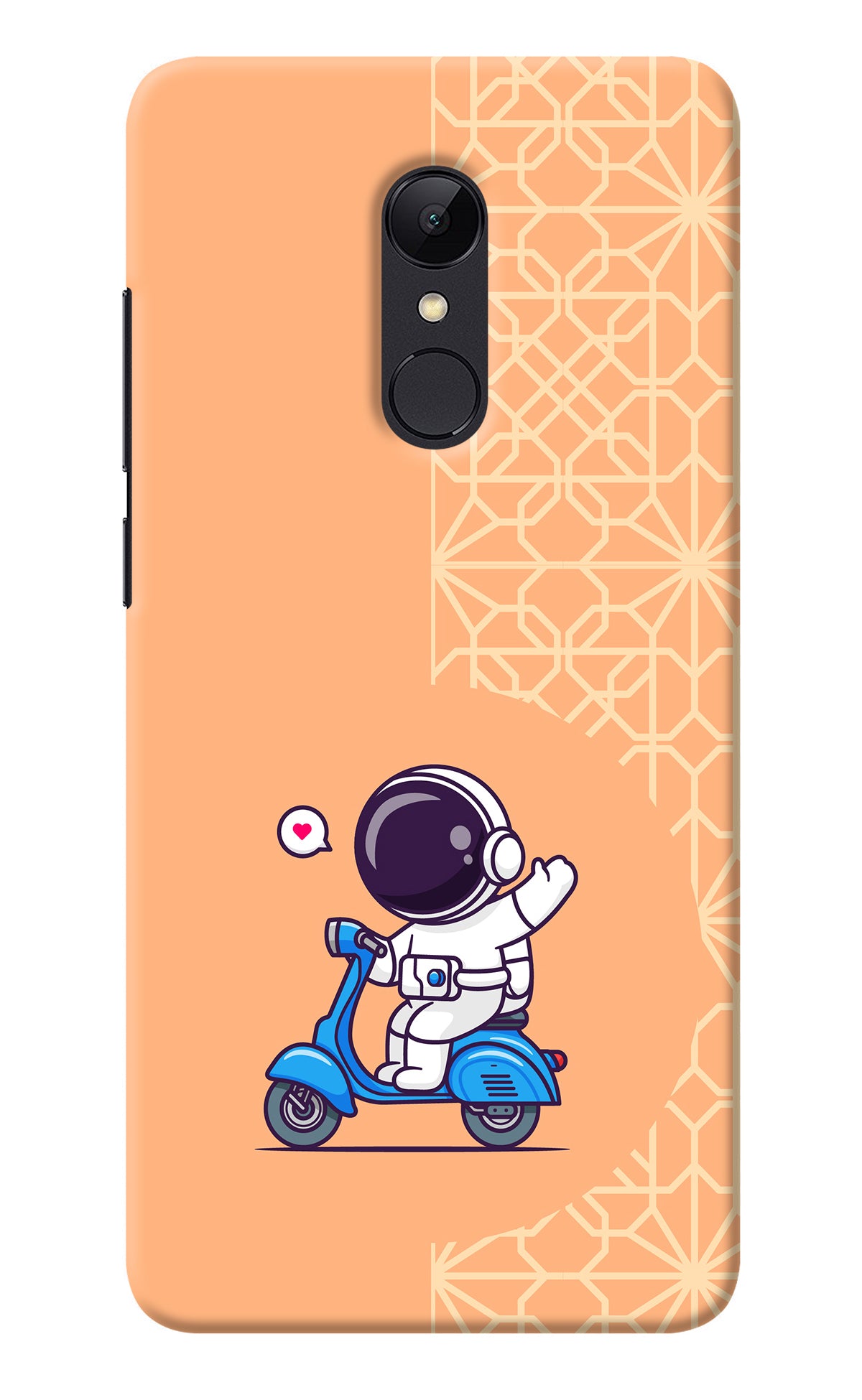 Cute Astronaut Riding Redmi Note 4 Back Cover