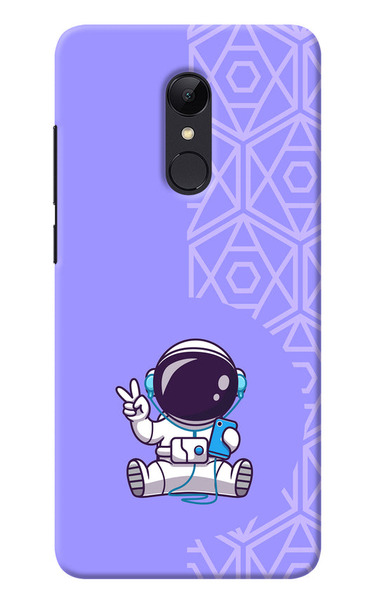 Cute Astronaut Chilling Redmi Note 4 Back Cover