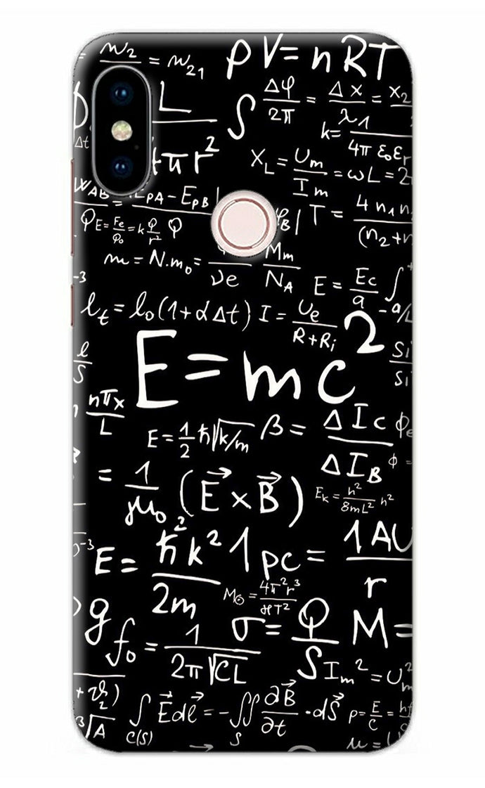 Physics Albert Einstein Formula Redmi Note 5 Pro Back Cover