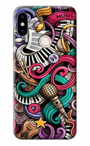 Music Abstract Redmi Note 5 Pro Back Cover