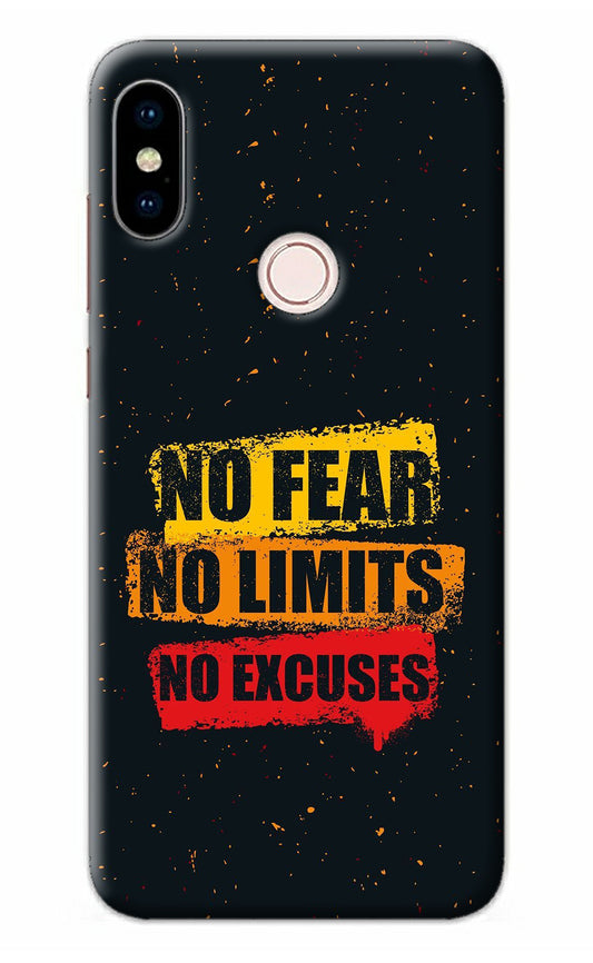 No Fear No Limits No Excuse Redmi Note 5 Pro Back Cover