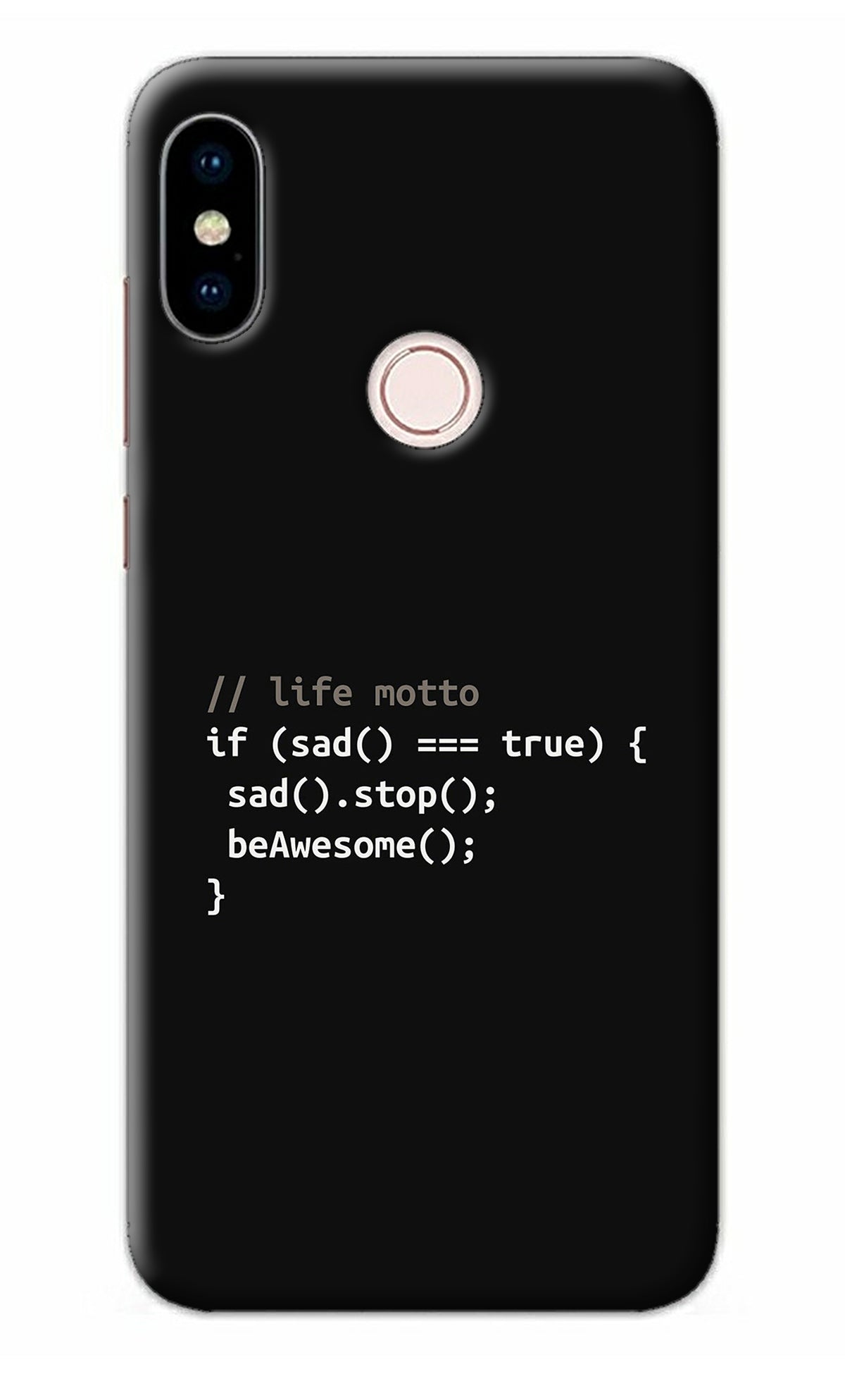 Life Motto Code Redmi Note 5 Pro Back Cover