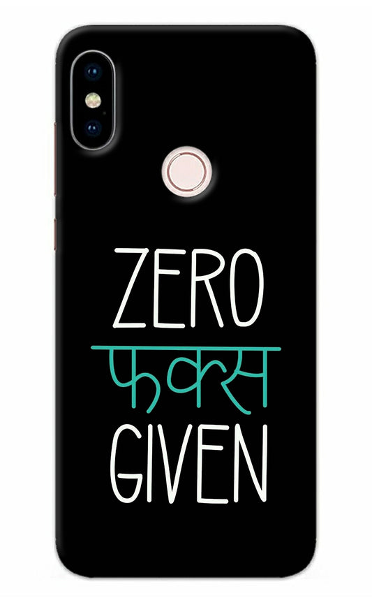 Zero Fucks Given Redmi Note 5 Pro Back Cover