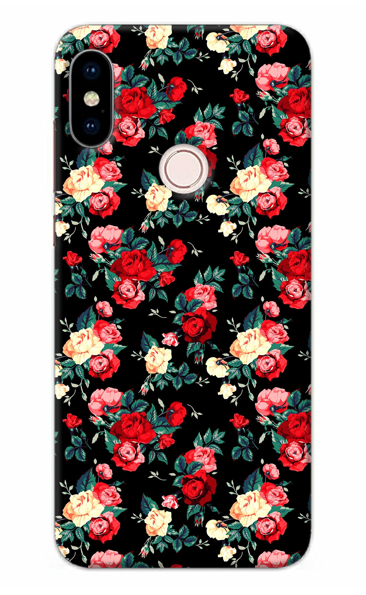 Rose Pattern Redmi Note 5 Pro Back Cover