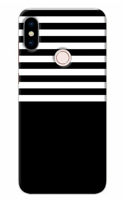 Black and White Print Redmi Note 5 Pro Back Cover