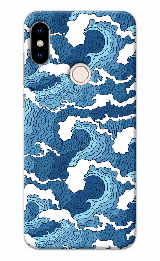 Blue Waves Redmi Note 5 Pro Back Cover