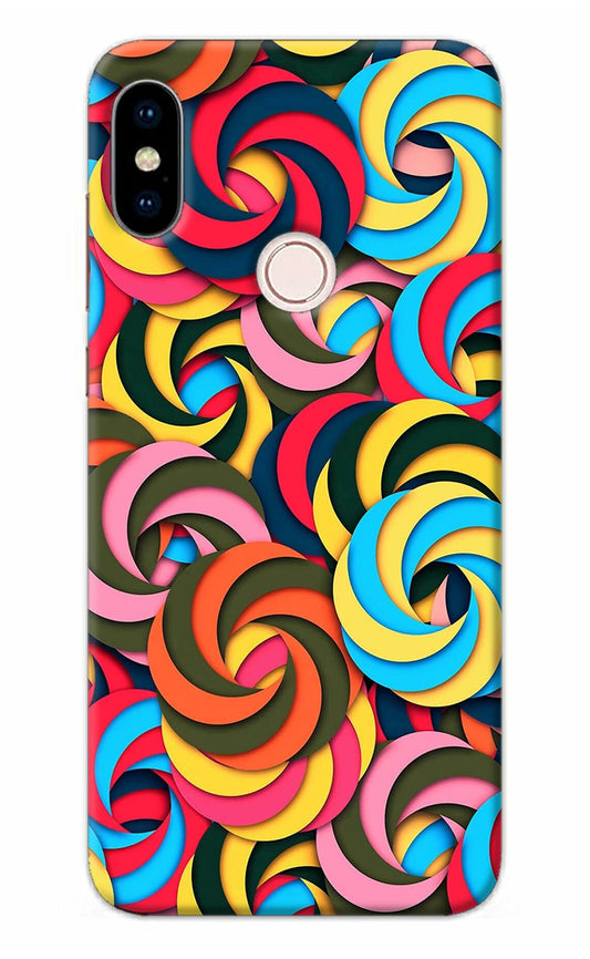 Spiral Pattern Redmi Note 5 Pro Back Cover