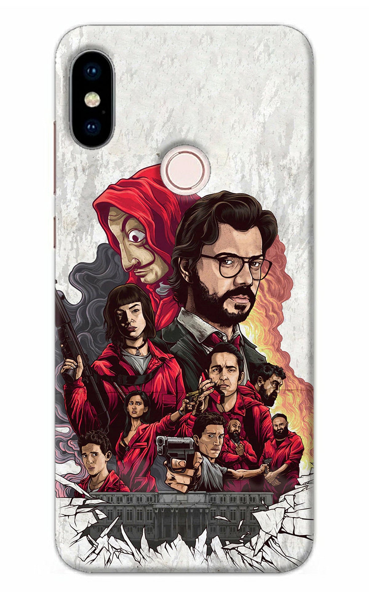 Money Heist Artwork Redmi Note 5 Pro Back Cover