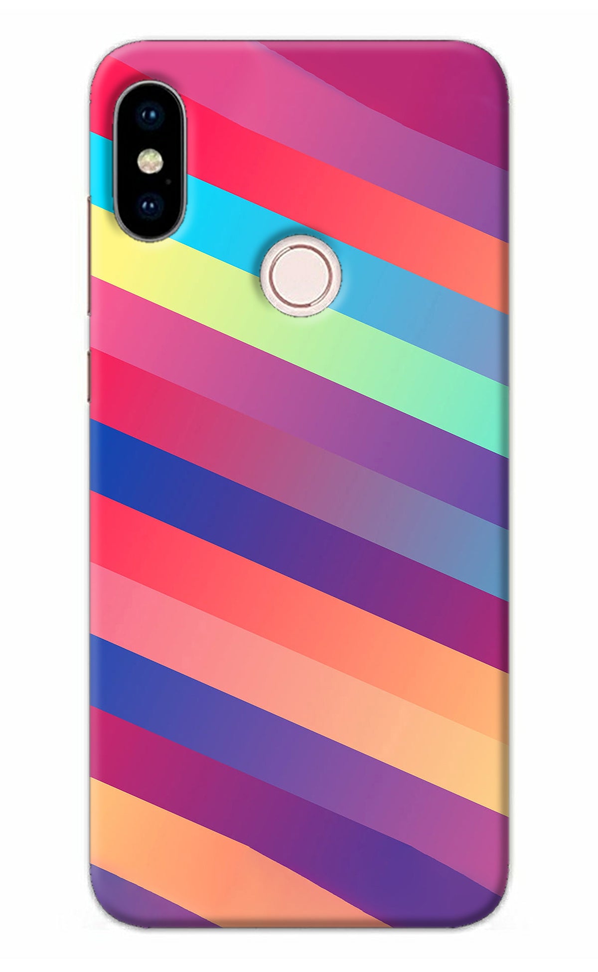 Stripes color Redmi Note 5 Pro Back Cover