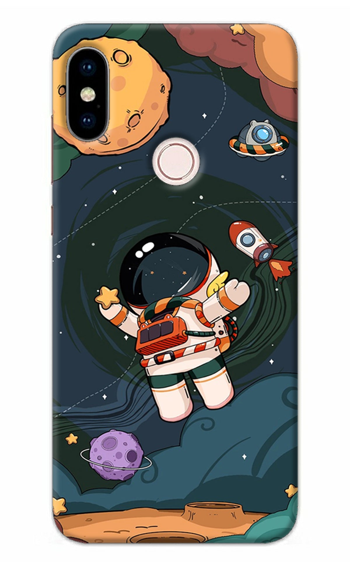 Cartoon Astronaut Redmi Note 5 Pro Back Cover