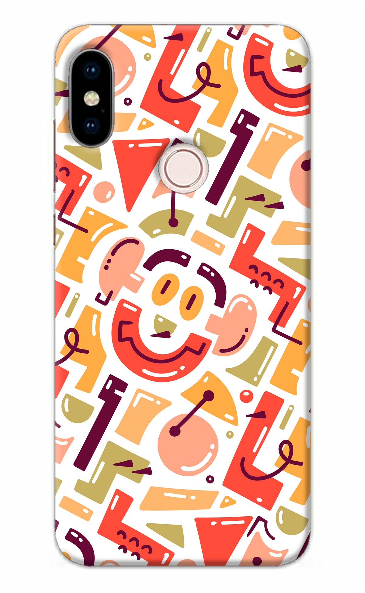 Doodle Pattern Redmi Note 5 Pro Back Cover