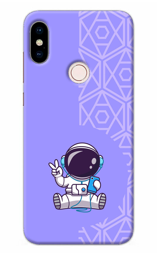 Cute Astronaut Chilling Redmi Note 5 Pro Back Cover