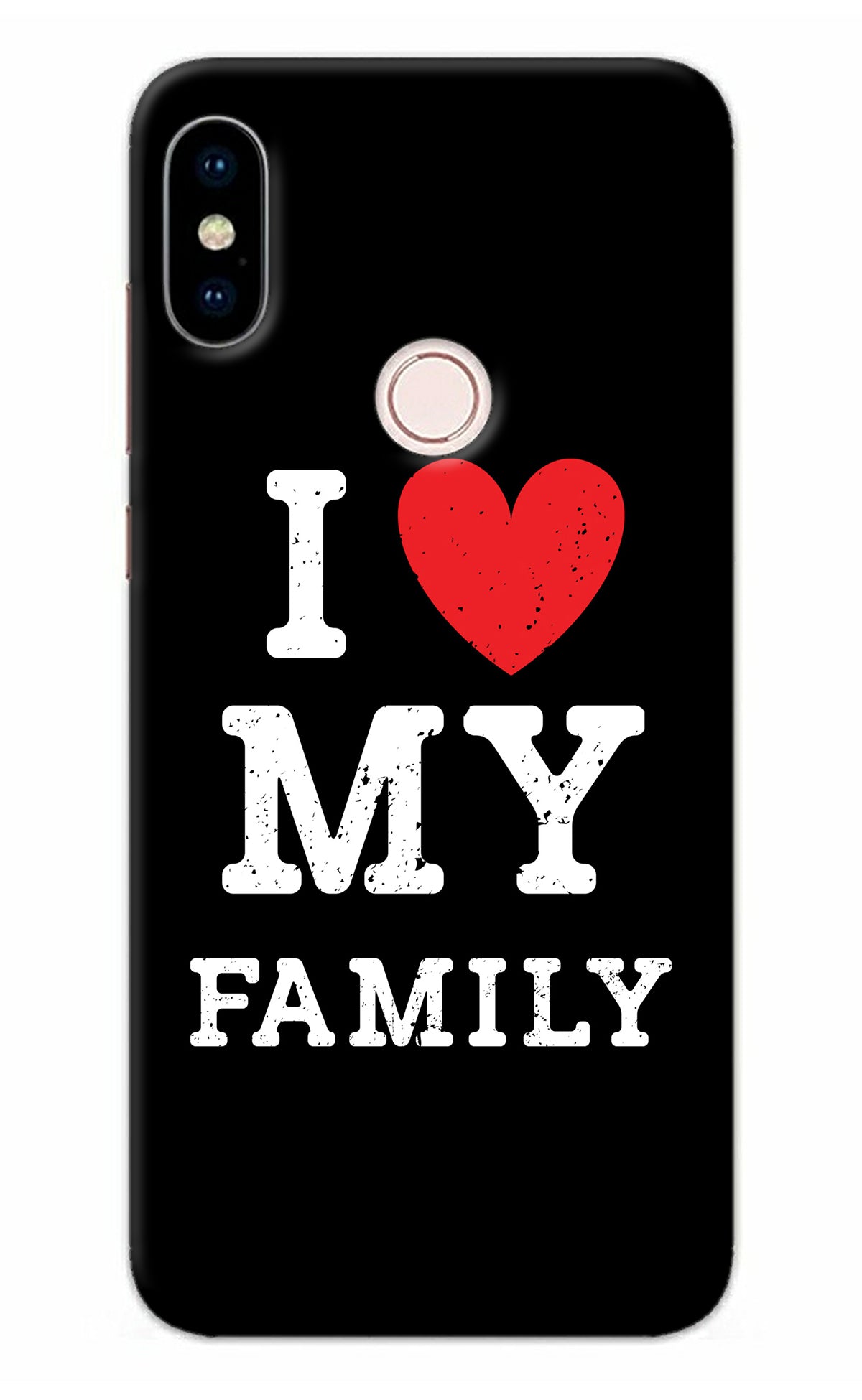 I Love My Family Redmi Note 5 Pro Back Cover