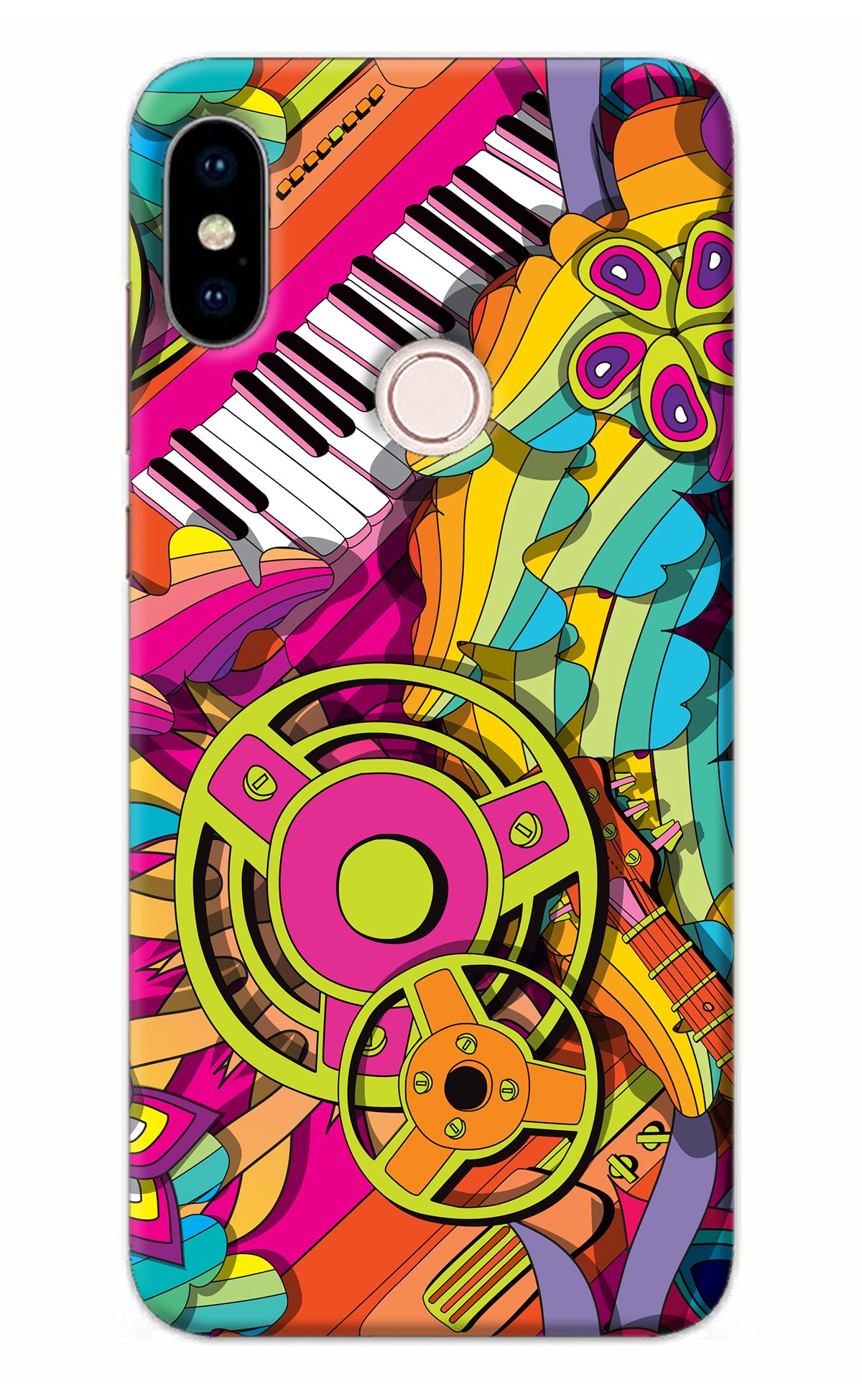 Music Doodle Redmi Note 5 Pro Back Cover