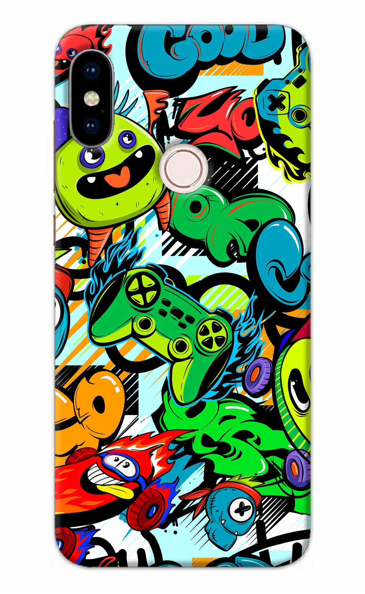 Game Doodle Redmi Note 5 Pro Back Cover