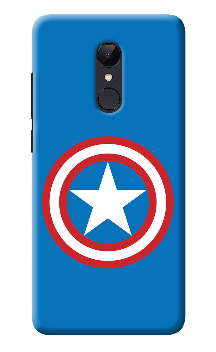 Captain America Logo Redmi Note 5 Back Cover