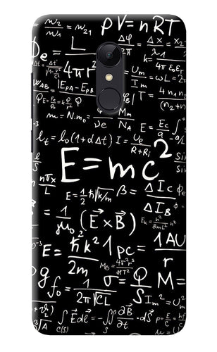 Physics Albert Einstein Formula Redmi Note 5 Back Cover