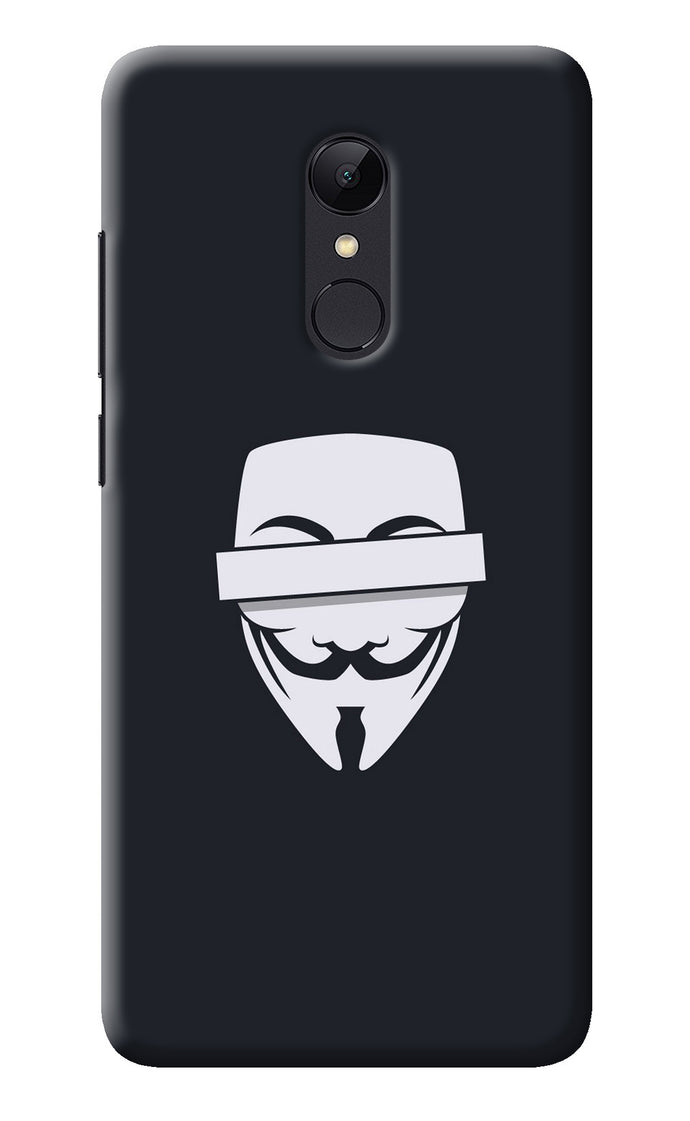 Anonymous Face Redmi Note 5 Back Cover