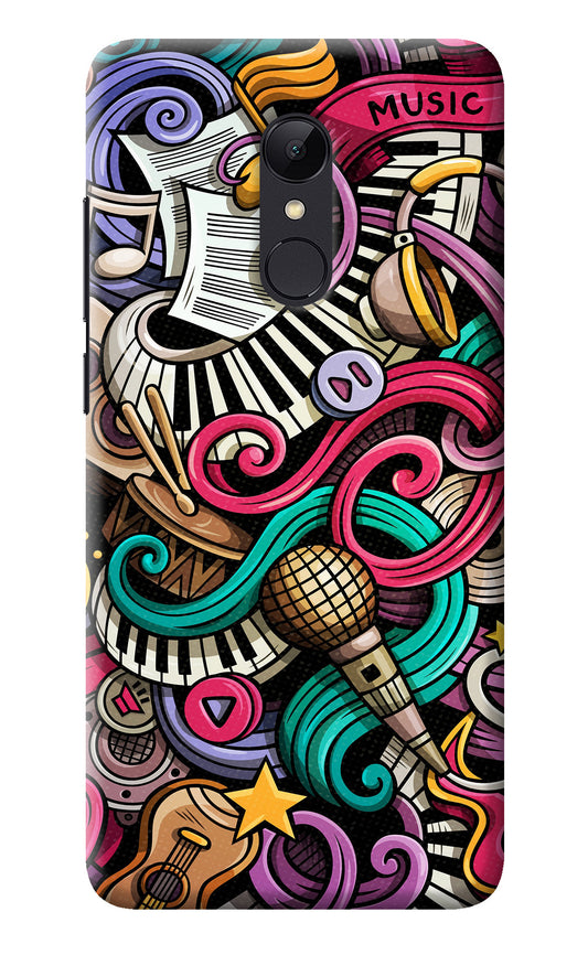 Music Abstract Redmi Note 5 Back Cover