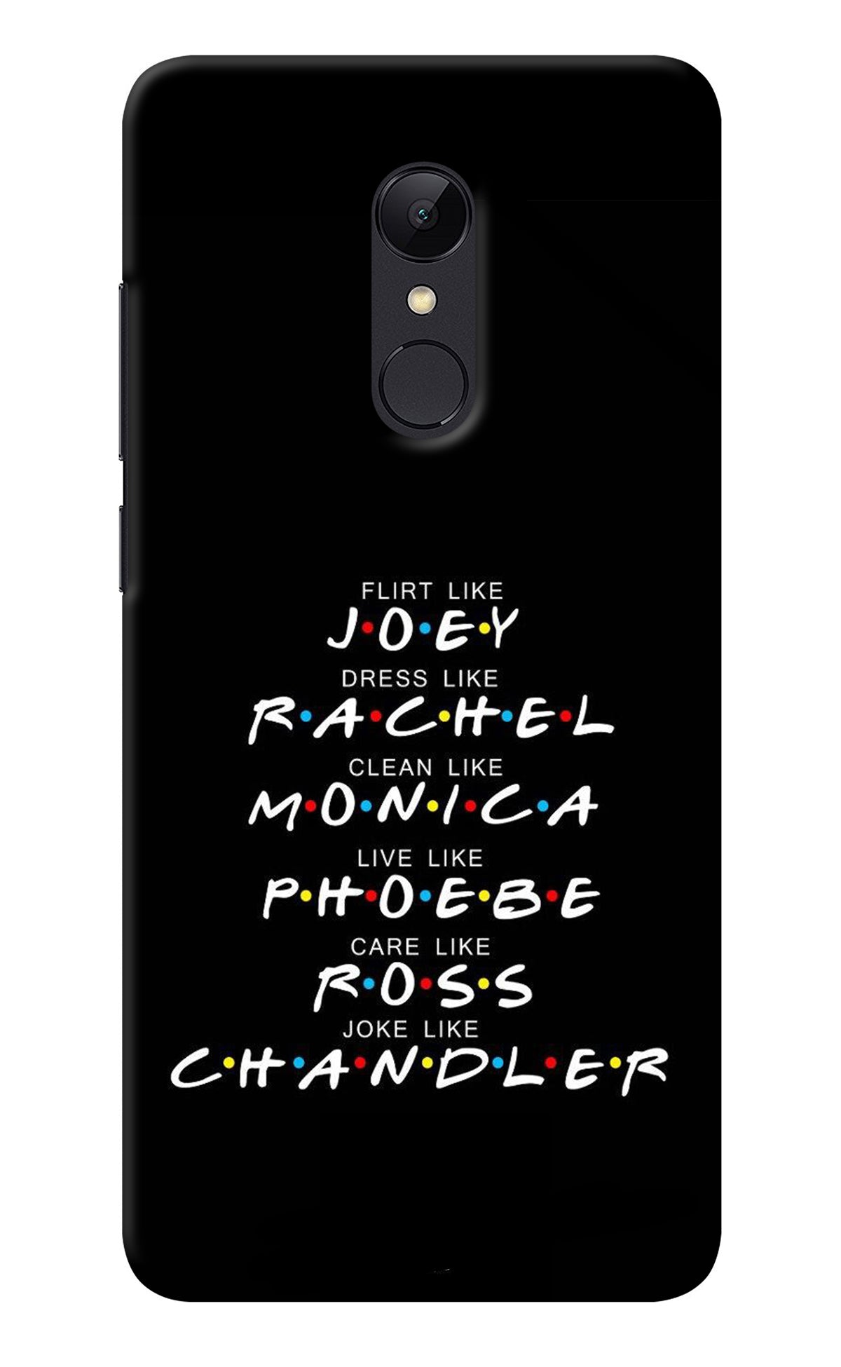FRIENDS Character Redmi Note 5 Back Cover