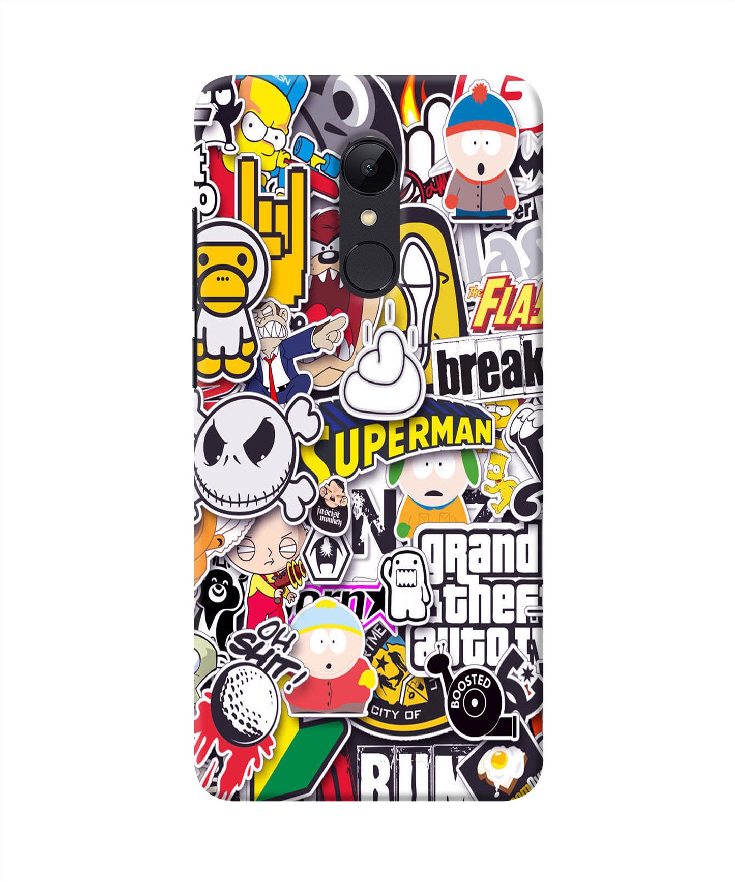 Sticker Bomb Redmi Note 5 Back Cover