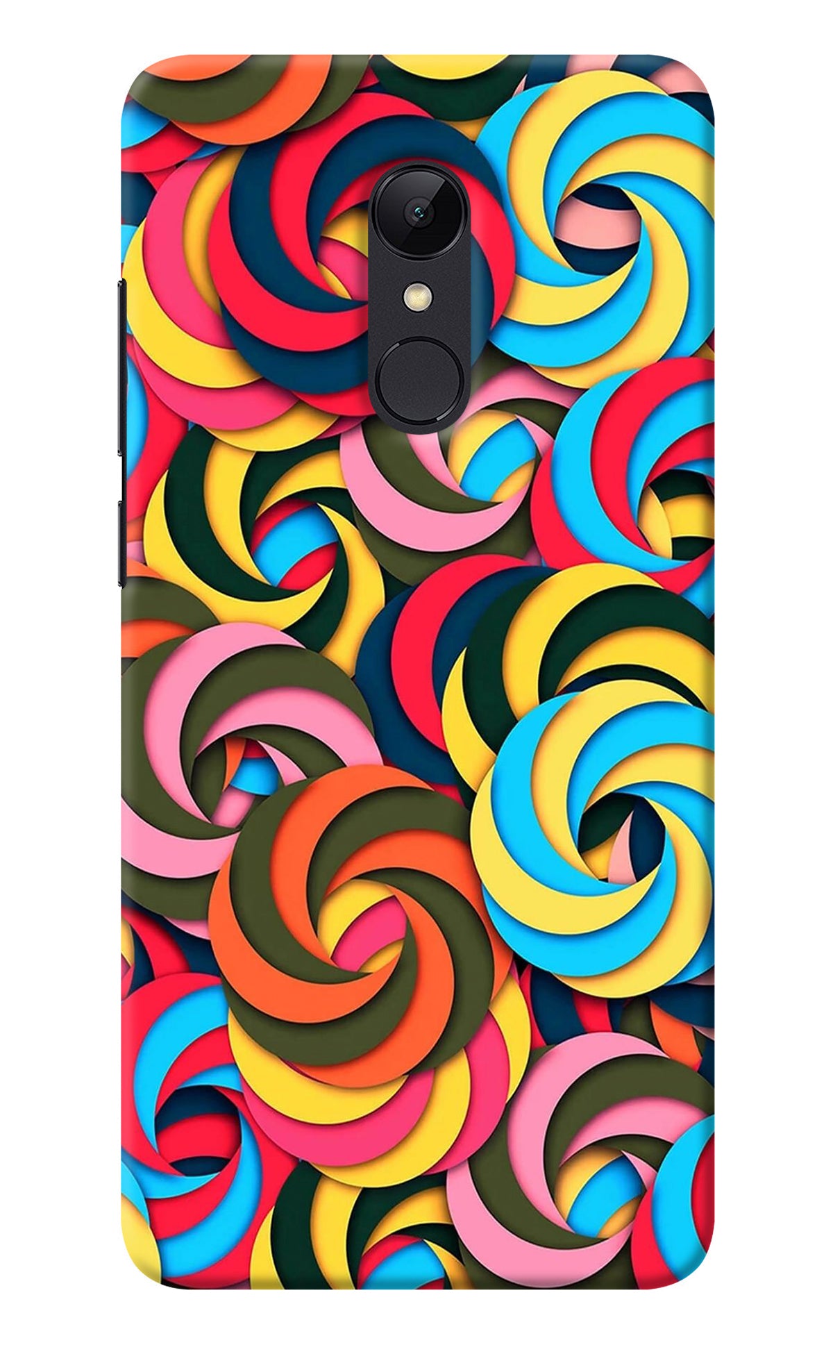 Spiral Pattern Redmi Note 5 Back Cover