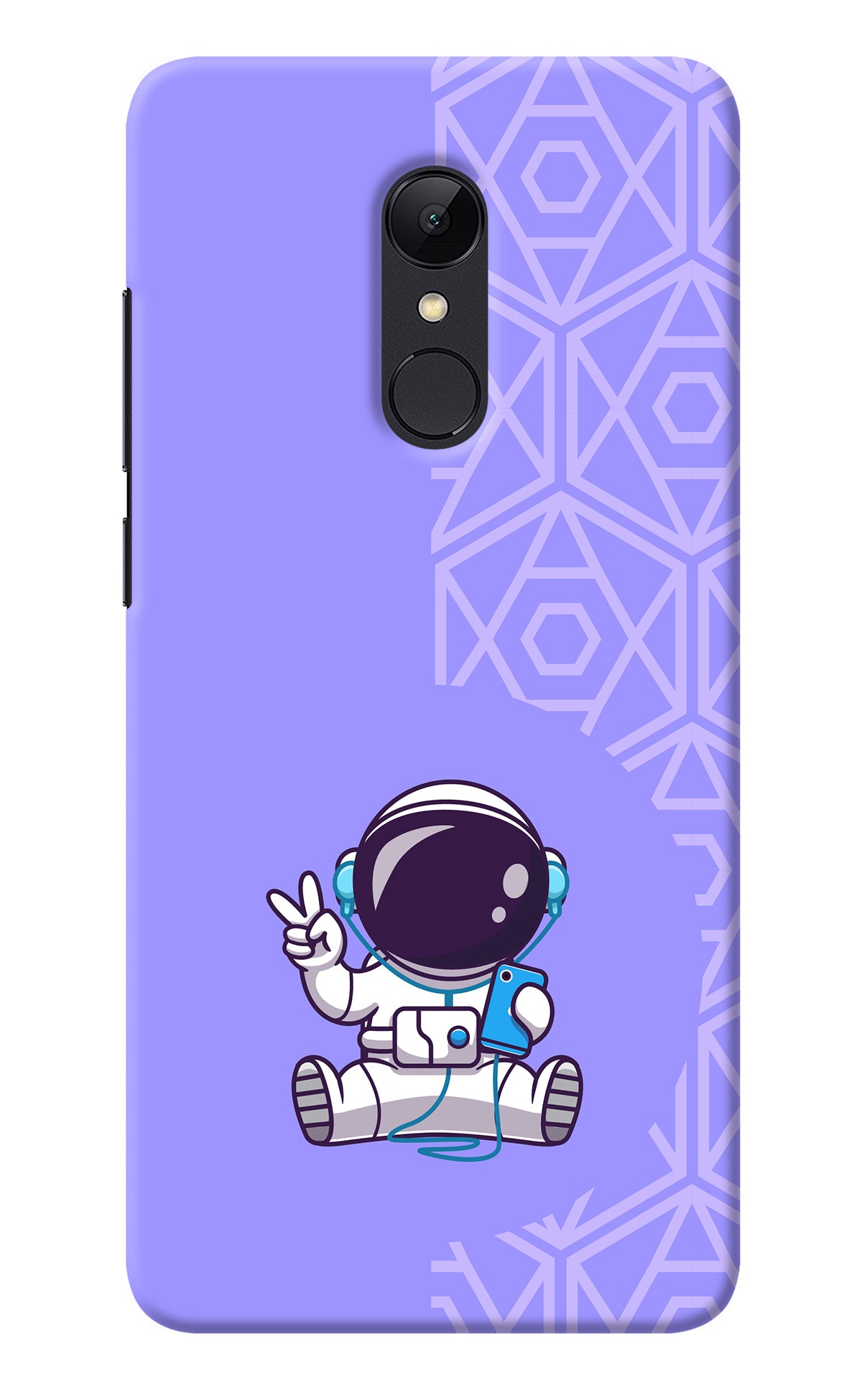 Cute Astronaut Chilling Redmi Note 5 Back Cover