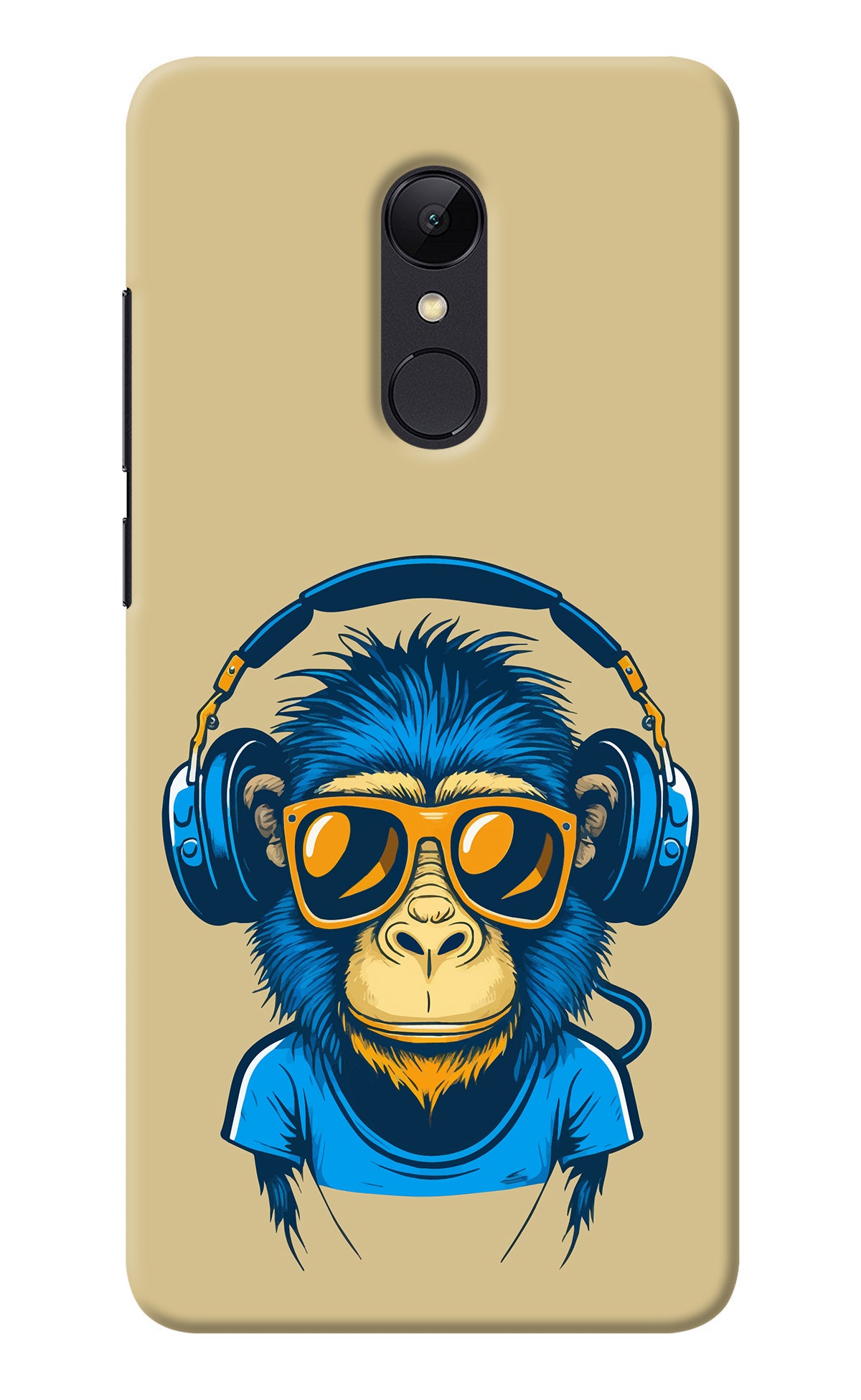 Monkey Headphone Redmi Note 5 Back Cover