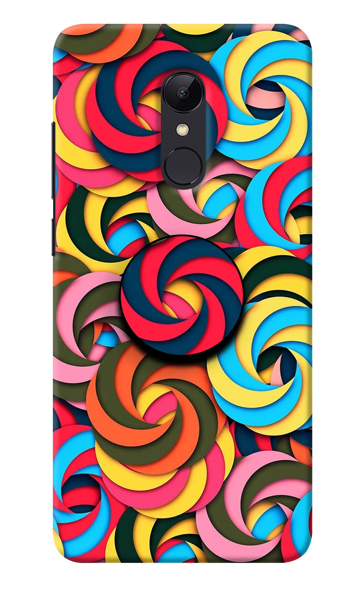 Spiral Pattern Redmi Note 5 Pop Case