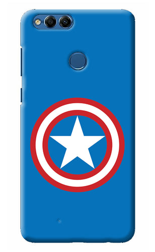 Captain America Logo Honor 7X Back Cover