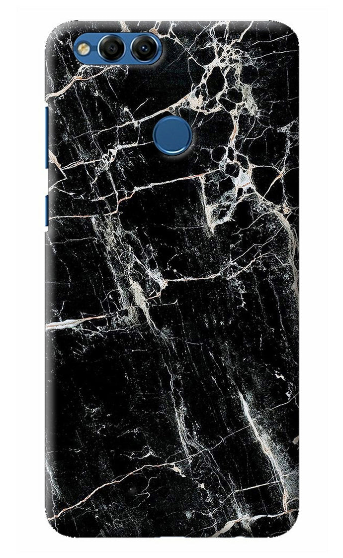 Black Marble Texture Honor 7X Back Cover