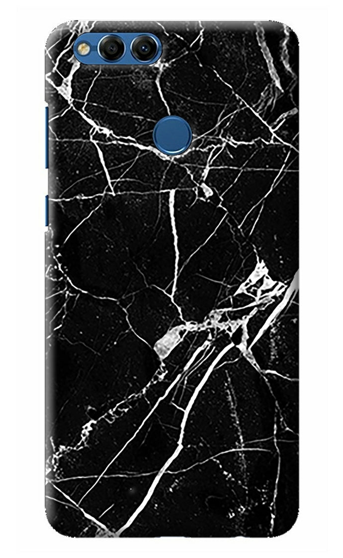 Black Marble Pattern Honor 7X Back Cover