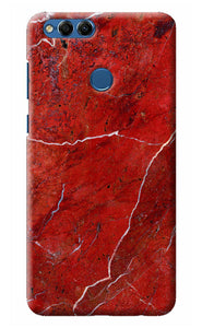 Red Marble Design Honor 7X Back Cover
