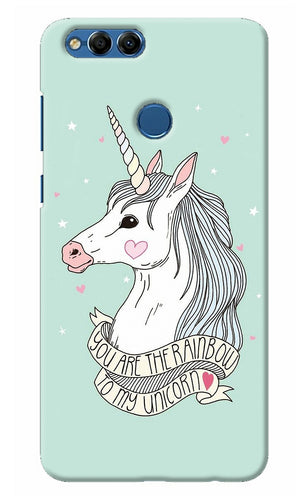 Unicorn Wallpaper Honor 7X Back Cover